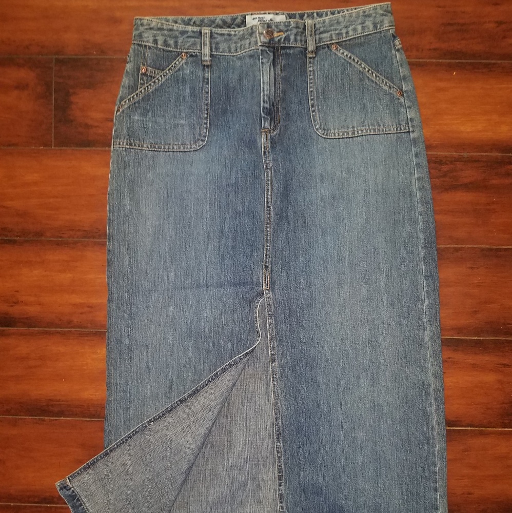 Old Navy denim maxi skirt